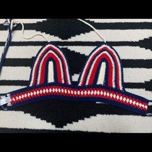 Urban Outfitters American Pride Crochet Crop Top